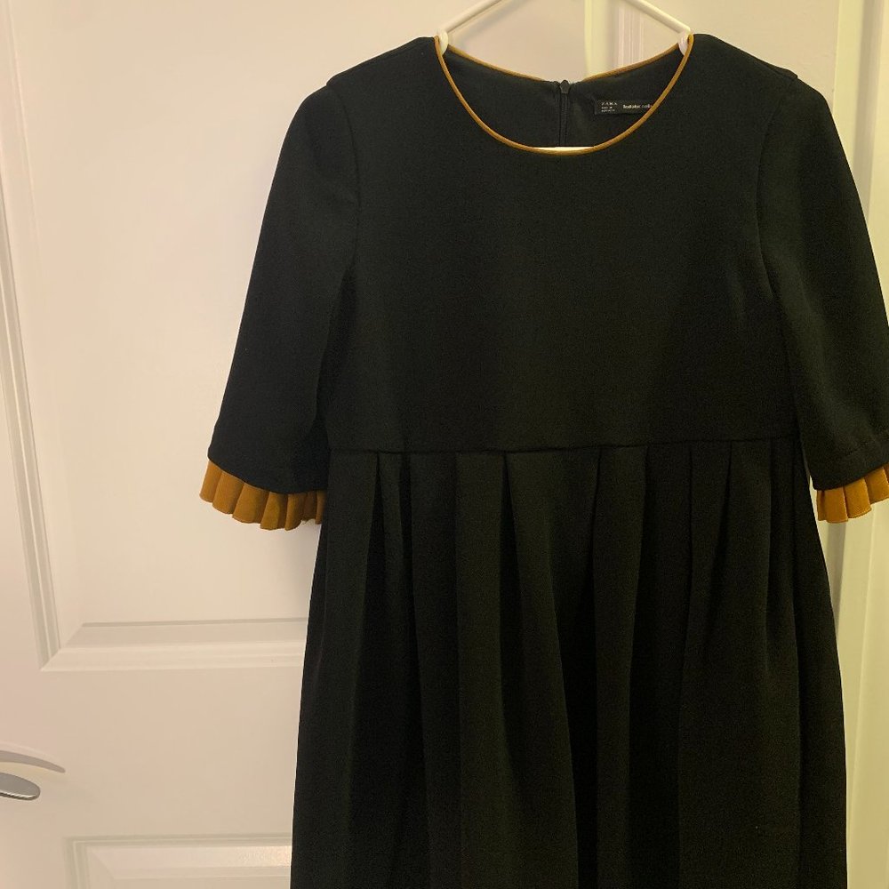 Zara Black Baby Doll Dress